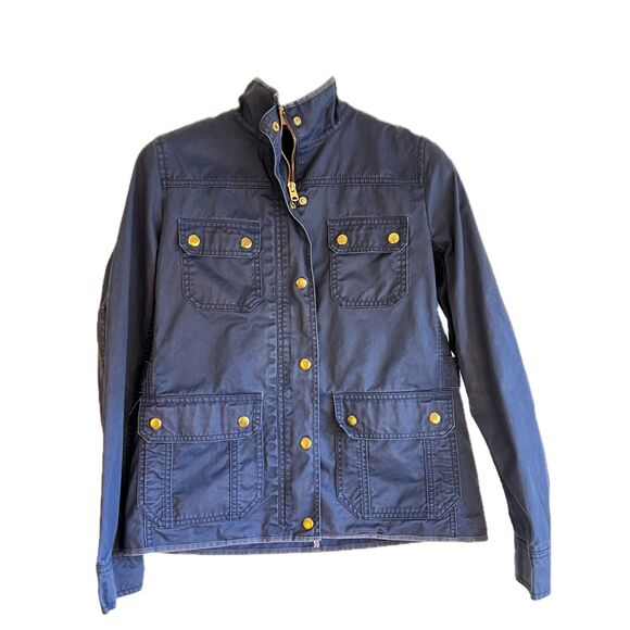 J.Crew Downtown Field Jacket Navy Small - Picture 1 of 8
